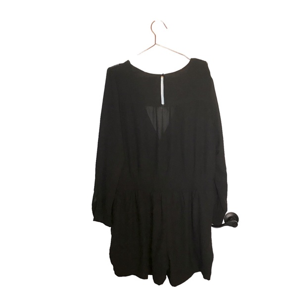 ToTo Collection black semi sheer top romper and lined bottom size 3X - Picture 2 of 8